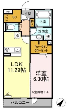 ボヌールメゾンの物件間取画像